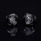 Natural Gold Sheen Obsidian Pixiu Ring