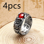 Little Pixiu Heart Sutra Ring