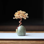 Natural Citrine Pachira Macrocarpa Lucky Ornaments