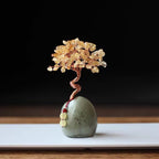 Natural Citrine Pachira Macrocarpa Lucky Ornaments