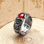 Little Pixiu Heart Sutra Ring