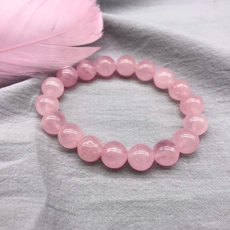 Attracts Love/Romance Shui Rose Pink Crystal Bracelet - Enhances Interpersonal Relationships