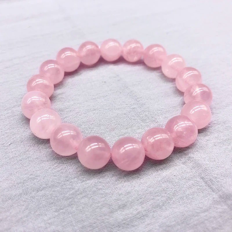 Attracts Love/Romance Shui Rose Pink Crystal Bracelet - Enhances Interpersonal Relationships