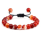 Tiger Eye Stone Beads Bracelet-Attracts Luck & Courage
