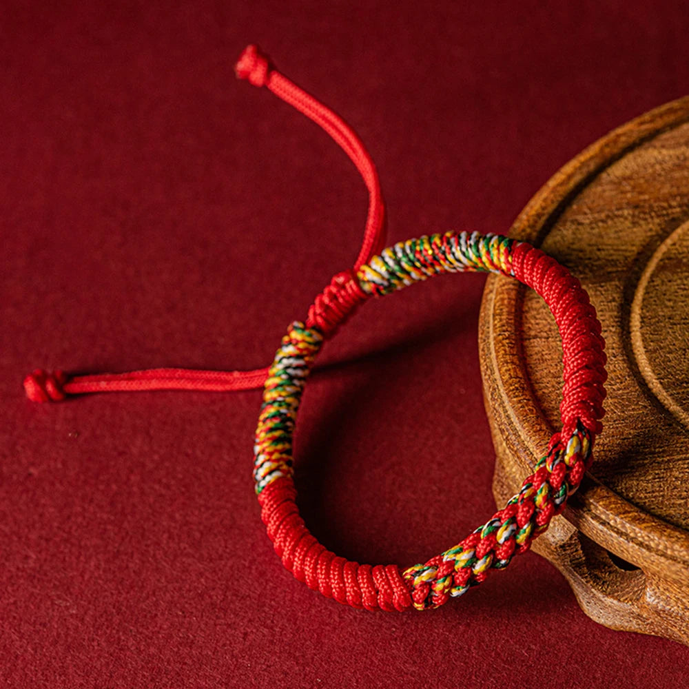 Tibetan Auspicious Knot Red String Bracelet - Brings Good Luck and Protection