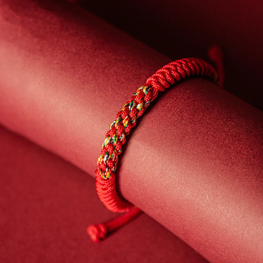 Tibetan Auspicious Knot Red String Bracelet - Brings Good Luck and Protection