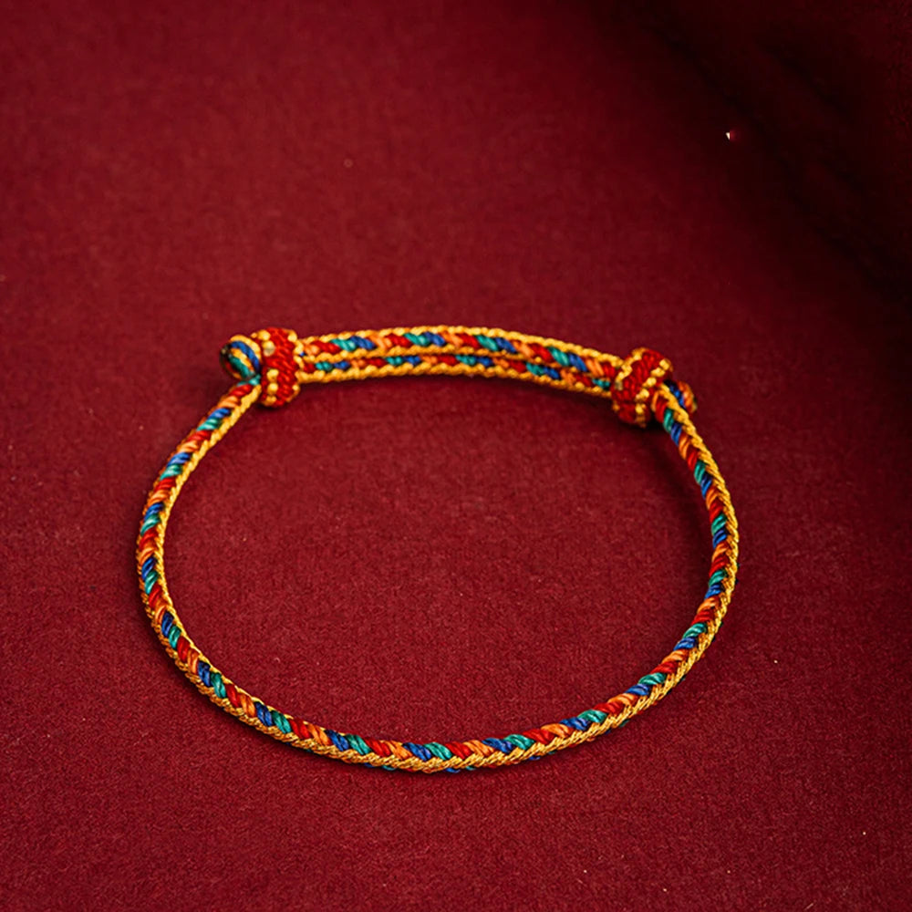 Handwoven Tibetan Red String Bracelet-Brings Protection