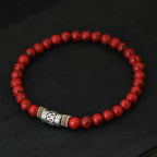 Tibetan Buddhist Wheel Beads Bracelet-Brings Luck and Healing