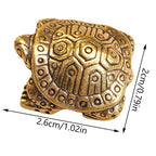 Retro Copper Turtle Figurine Home Decor and Fengshui Ornament - Brings Health and Longevity