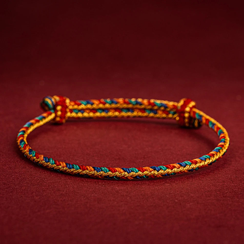 Handwoven Tibetan Red String Bracelet-Brings Protection