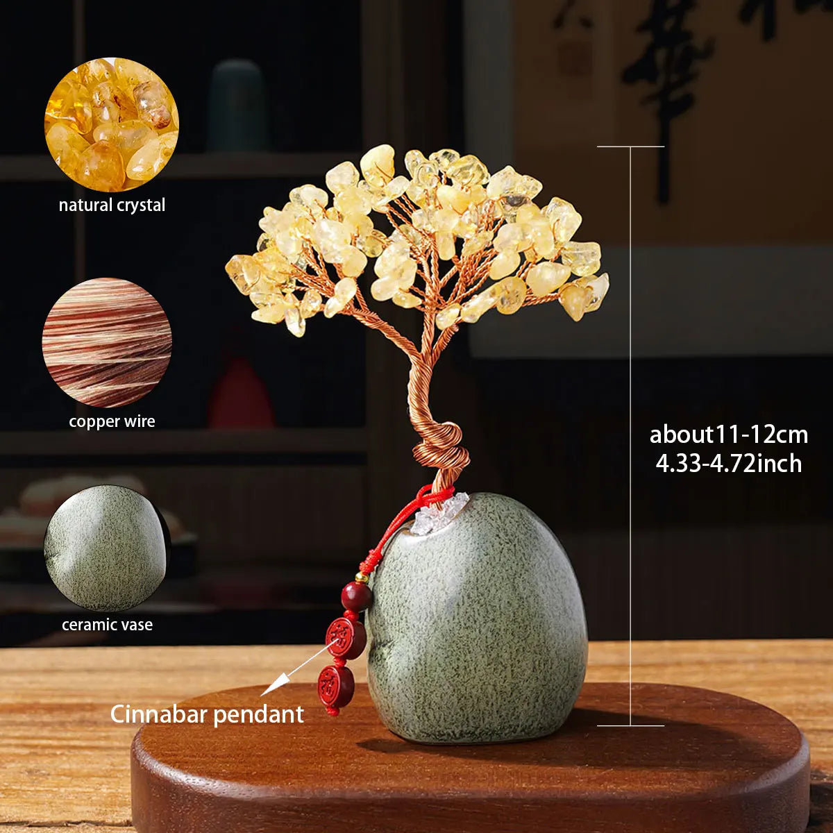 Natural Crystal Rose Quartz Amethyst Tree Bonsai Reiki Decor-Brings Healing