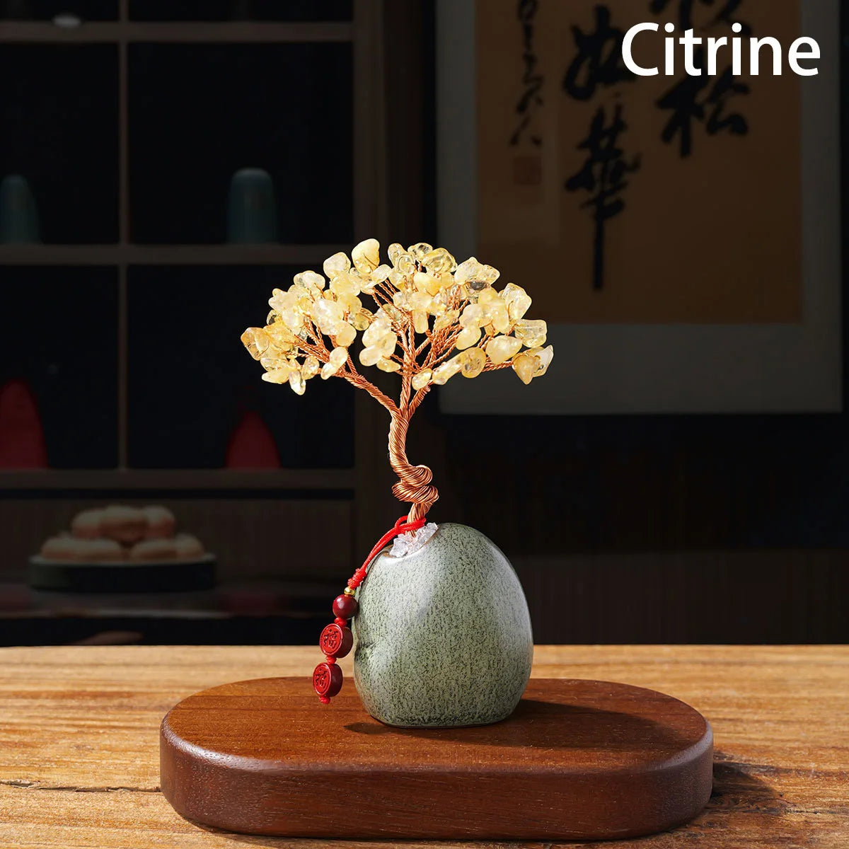 Natural Crystal Rose Quartz Amethyst Tree Bonsai Reiki Decor-Brings Healing