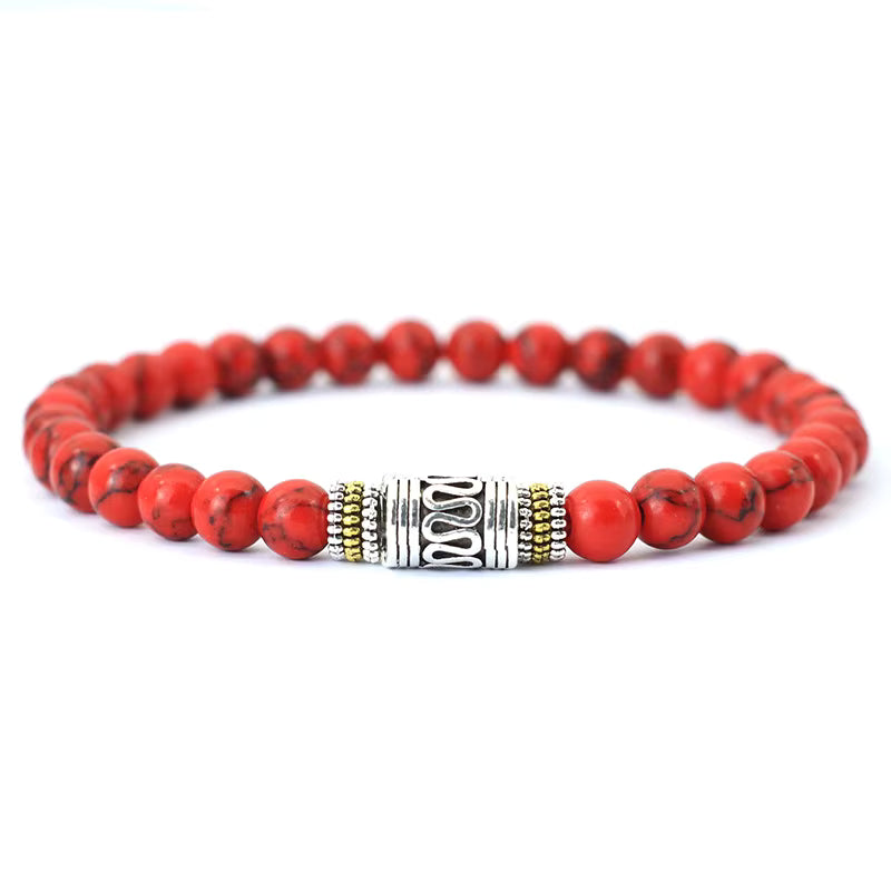 Tibetan Buddhist Wheel Beads Bracelet-Brings Luck and Healing