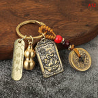 Twelve Chinese Zodiac/Gourd/Five Emperors Feng Shui Keychain - Attracts wealth and Wards off evil spirits
