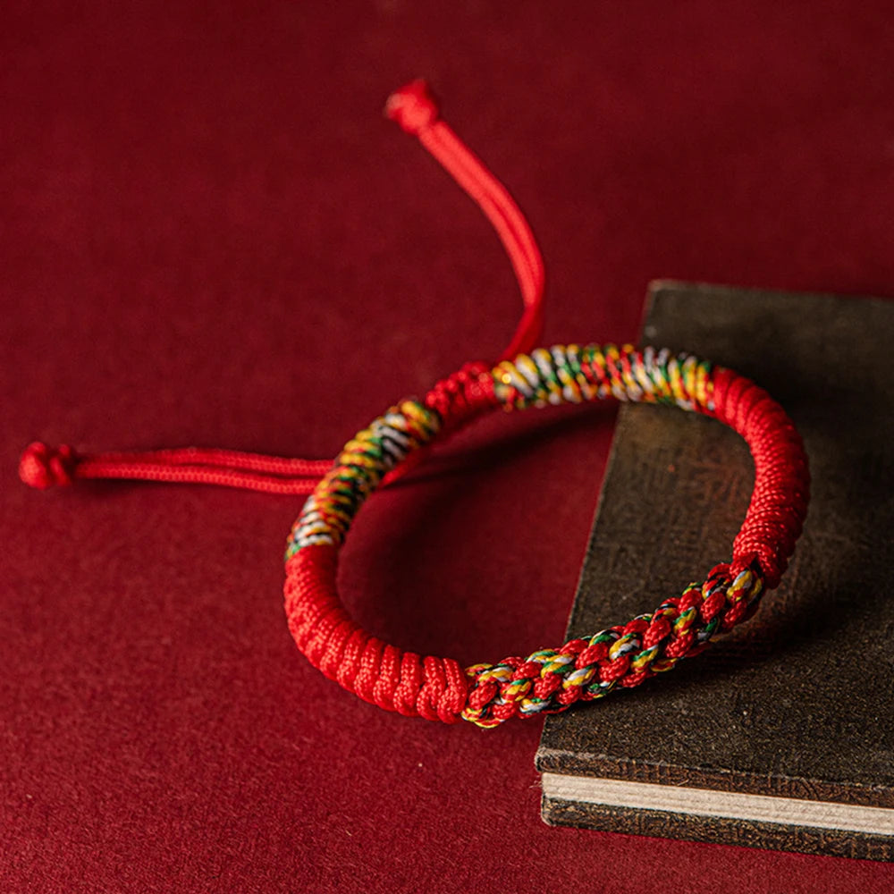 Tibetan Auspicious Knot Red String Bracelet - Brings Good Luck and Protection