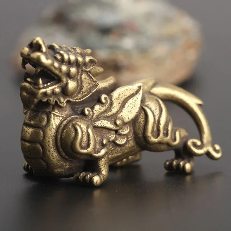 2pcs/Pair Pixiu Copper Home Decor Fengshui Ornament-Attracts Wealth