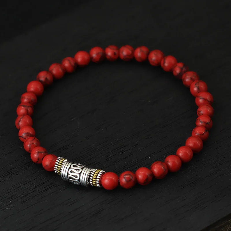 Tibetan Buddhist Wheel Beads Bracelet-Brings Luck and Healing