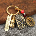 Twelve Chinese Zodiac/Gourd/Five Emperors Feng Shui Keychain - Attracts wealth and Wards off evil spirits
