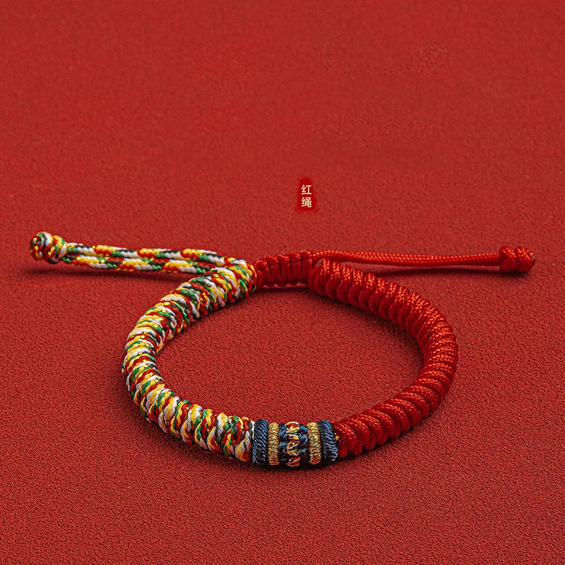 Tibetan Auspicious Knot Red String Bracelet - Brings Good Luck and Protection
