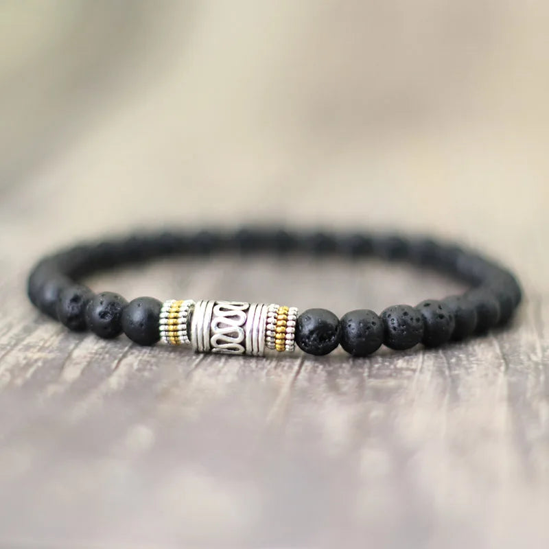 Tibetan Buddhist Wheel Beads Bracelet-Brings Luck and Healing
