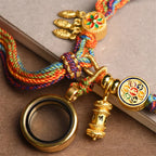 Handmade Tibetan Buddhism Five Gods of Wealth Bracelet - Attracts Wealth
