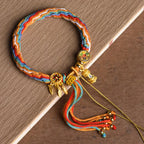 Handmade Tibetan Buddhism Five Gods of Wealth Bracelet - Attracts Wealth