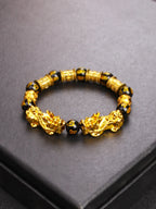 Pixiu Scripture Beads Bracelet-Attracts Wealth