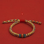 Tibetan Auspicious Knot Red String Bracelet - Brings Good Luck and Protection
