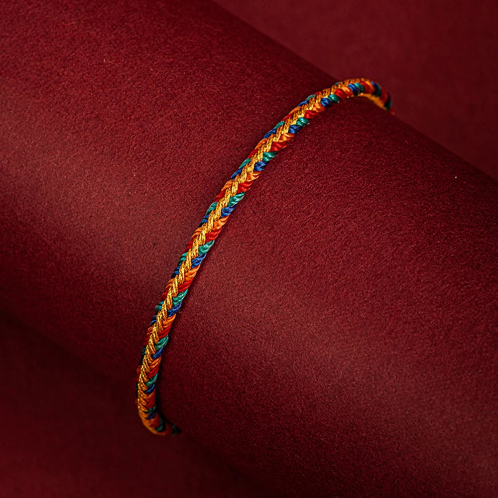 Handwoven Tibetan Red String Bracelet-Brings Protection