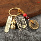 Twelve Chinese Zodiac/Gourd/Five Emperors Feng Shui Keychain - Attracts wealth and Wards off evil spirits