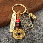 Twelve Chinese Zodiac/Gourd/Five Emperors Feng Shui Keychain - Attracts wealth and Wards off evil spirits