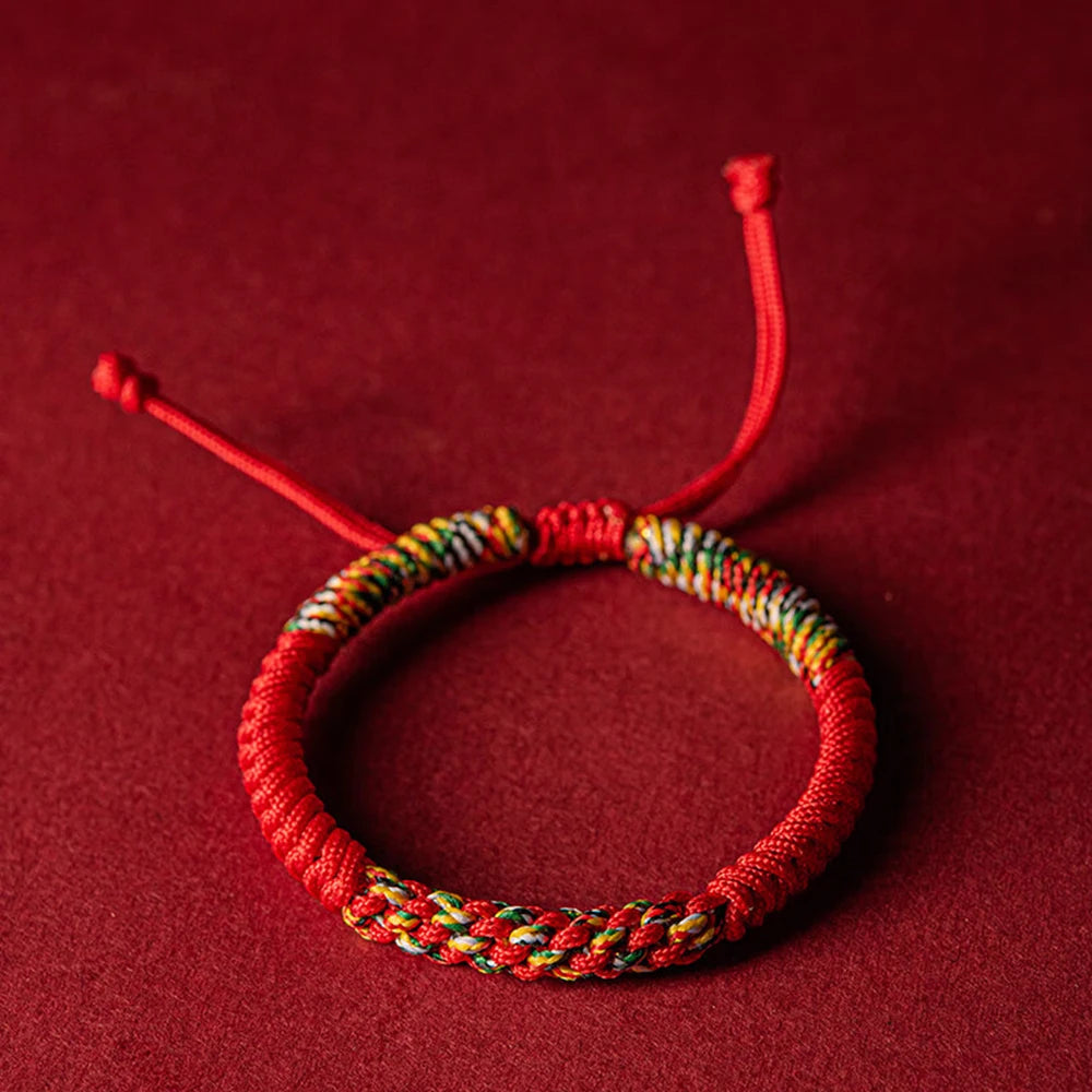 Tibetan Auspicious Knot Red String Bracelet - Brings Good Luck and Protection