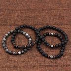 Volcanic Tibetan Buddha Lucky Charm Beads Bracelet-Brings Wisdom and Protection