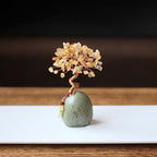 Natural Citrine Pachira Macrocarpa Lucky Ornaments