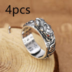 Little Pixiu Heart Sutra Ring